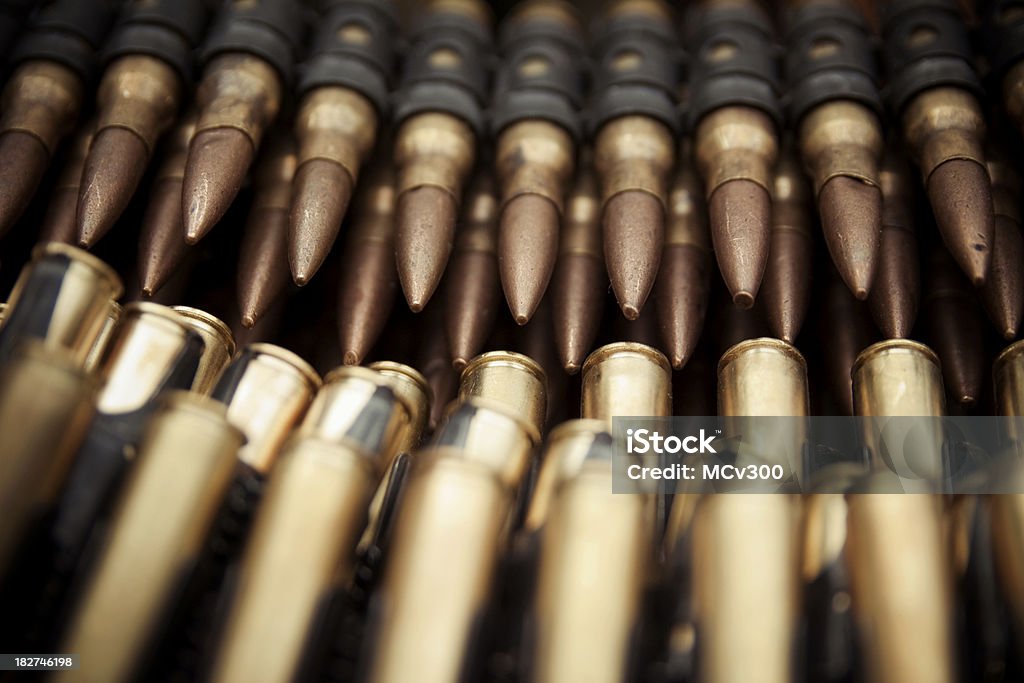 Bronze marcadores para Machine Gun - Foto de stock de Armamento royalty-free