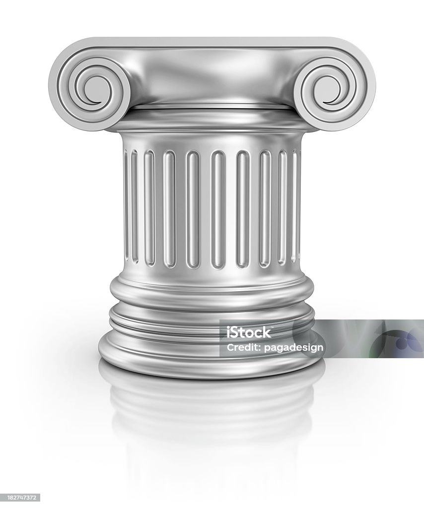 Colonna argento - Foto stock royalty-free di Antico - Condizione