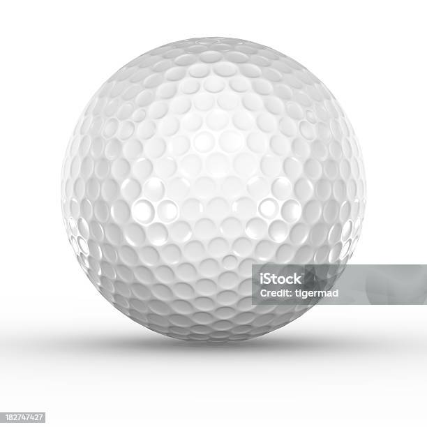 골프공 On 흰색 0명에 대한 스톡 사진 및 기타 이미지 - 0명, 골프, 골프공