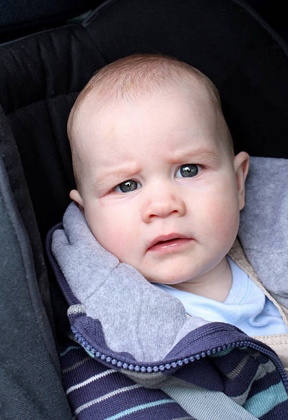 istock Baby boy in car seat 182748162