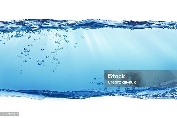 Acqua Pura - Fotografie stock e altre immagini di Subacqueo - Subacqueo, Bolla, Superficie dell'acqua