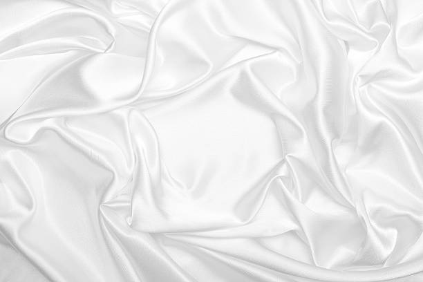 istock White satin silk wrinkled background 182748731