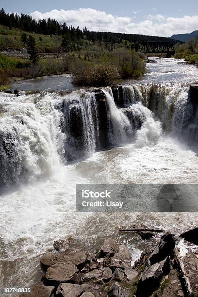 Lundbreck Falls Stock Photo - Download Image Now - Alberta, Backgrounds, Beauty In Nature