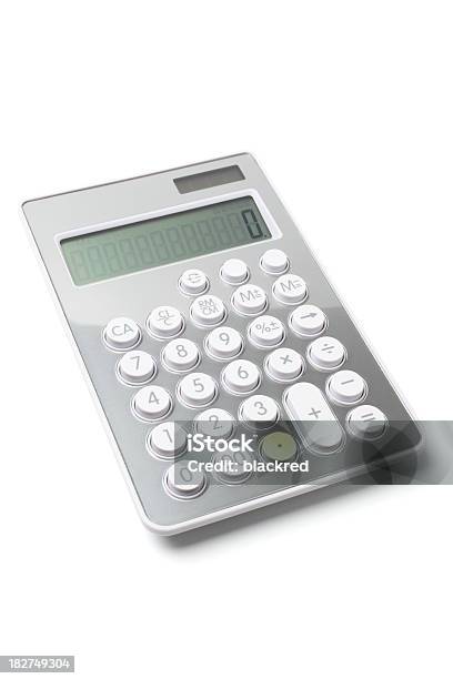 Kalkulator - zdjęcia stockowe i więcej obrazów Kalkulator - Kalkulator, Białe tło, Artykuł biurowy