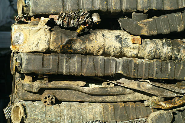 istock A stack of old car radiators at a recycling plant 182750168
