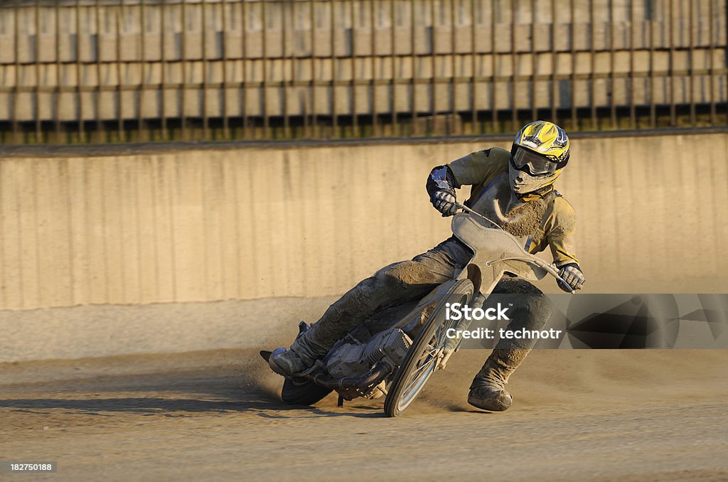 Speedway Rennen - Lizenzfrei Helm Stock-Foto