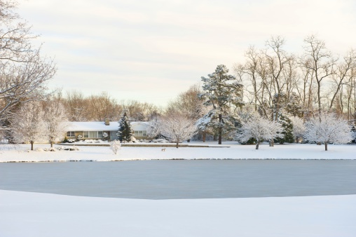 winter scenic in New Jersey.