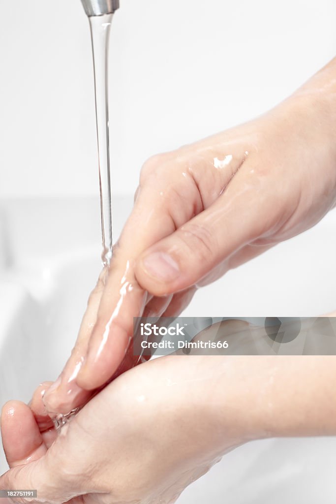 Lavar as mãos com água - Royalty-free Bebida Fresca Foto de stock