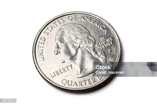 Us Quarter Coin Stock Photo - Download Image Now - Cut Out, Quarter, Business