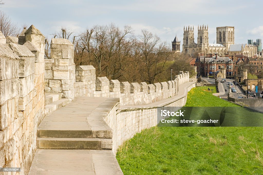 York city wall - Zbiór zdjęć royalty-free (York - Yorkshire)