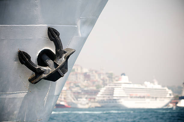 istock Cruise Ship with Big Black Anchor 182752540