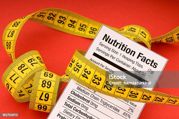 Nutrition Foto de stock y más banco de imágenes de Etiqueta de nutrición - Etiqueta de nutrición, Amarillo - Color, Belleza