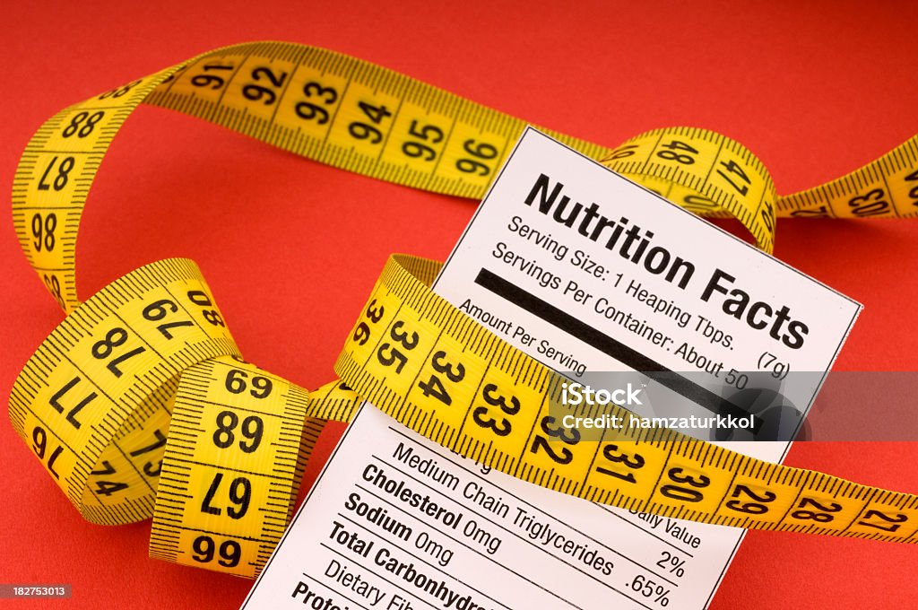 Nutrition. - Photo de Information nutritionnelle libre de droits