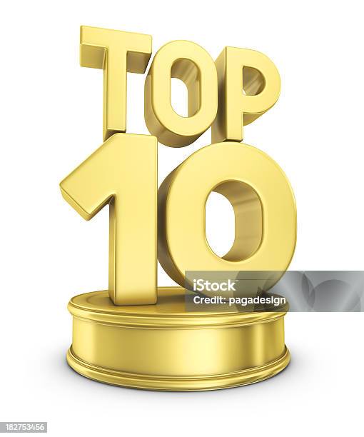 Photo libre de droit de Premio Top 10 banque d'images et plus d'images libres de droit de Liste de Top 10 - Liste de Top 10, Trophée, Nombre 10