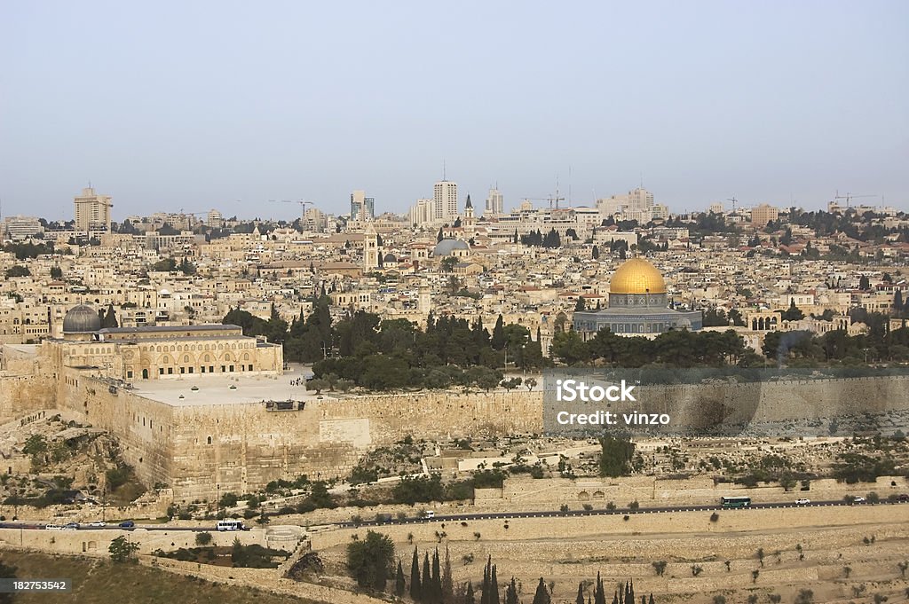 Vista di Gerusalemme - Foto stock royalty-free di Capitali internazionali