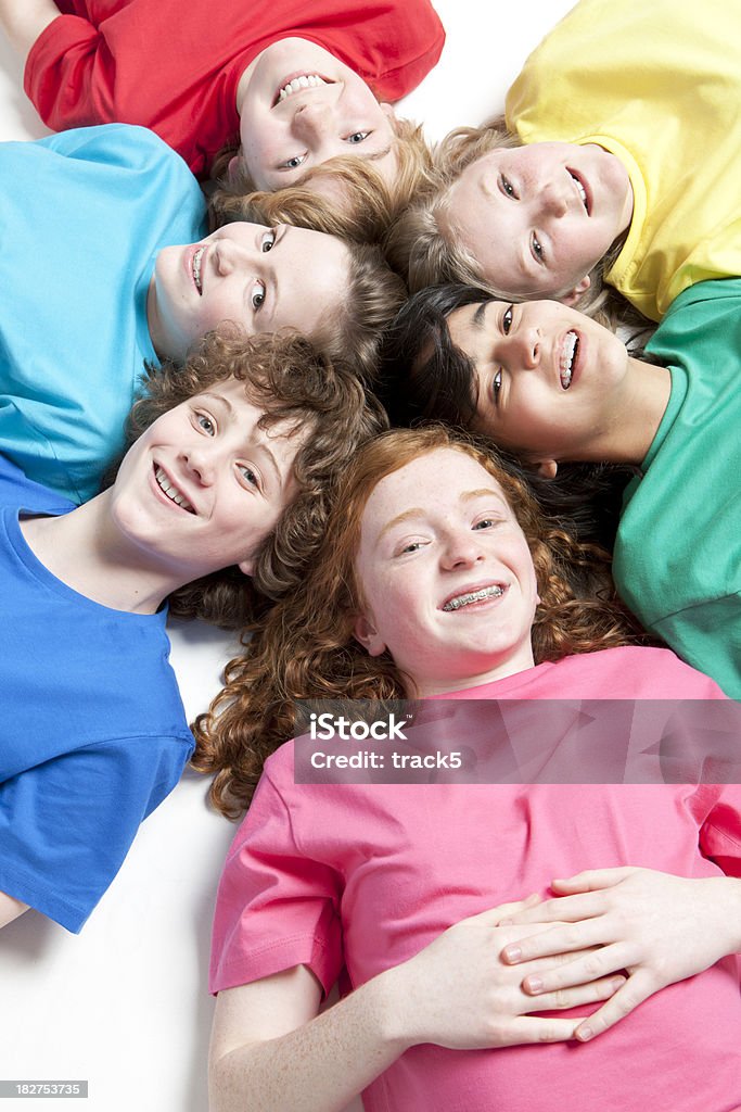 Conjunto de Adolescentes - Royalty-free Amizade Foto de stock