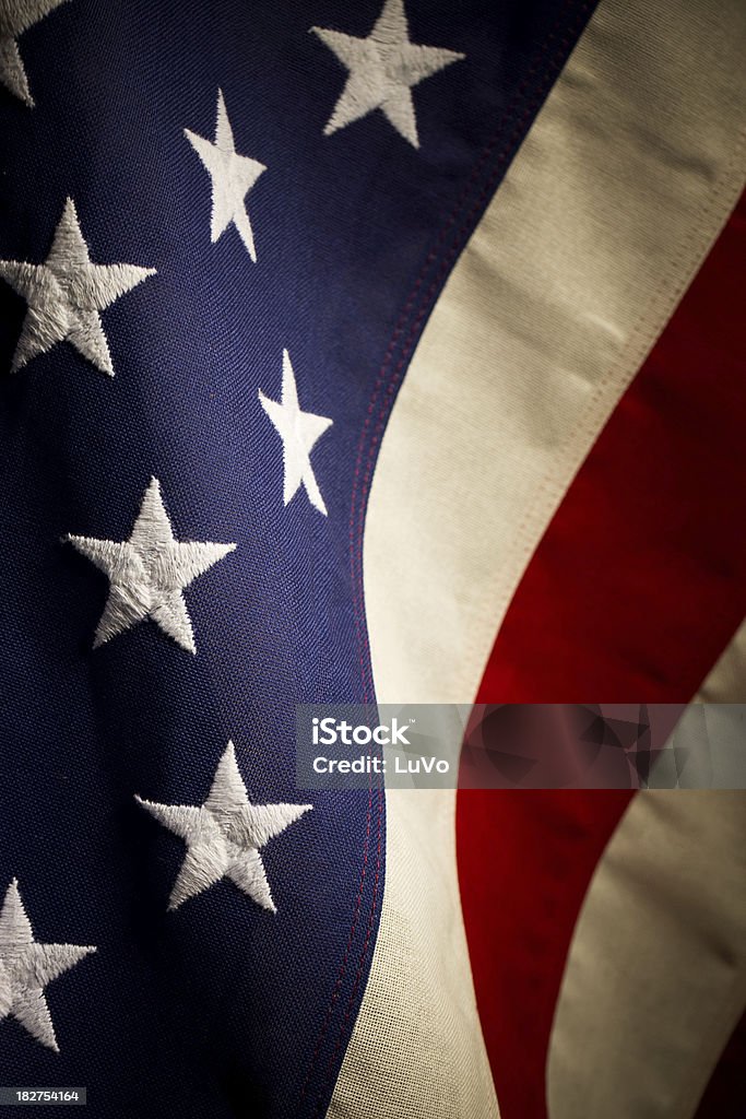 U.S.A.  Flagge - Lizenzfrei Amerikanische Flagge Stock-Foto
