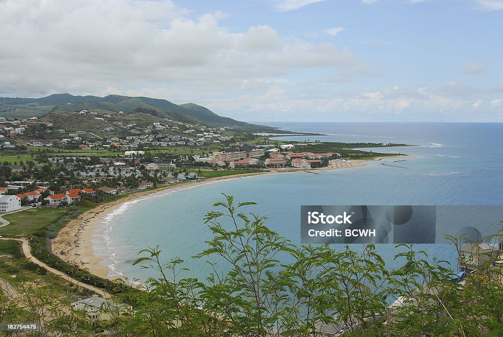 Ilha de St. Kitts nas Caraíbas - Royalty-free Azul Foto de stock