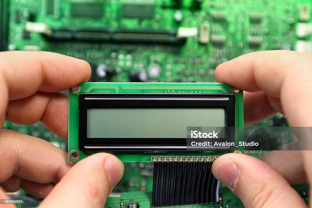 LCD 디스플레이 - 로열티 프리 CPU 스톡 사진