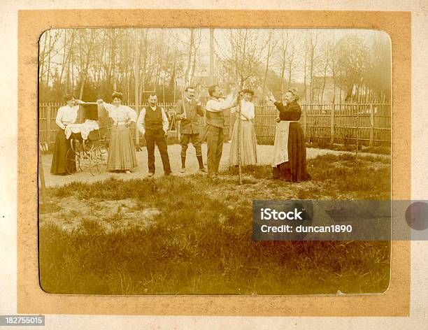 Edwardian Family Vintage Photograph Stock Photo - Download Image Now - 19th Century Style, 20th Century, 20th Century Style