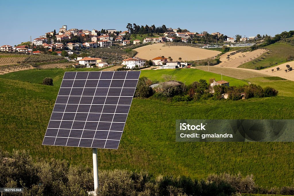 Painel de Energia Solar - Royalty-free Abruzzi Foto de stock