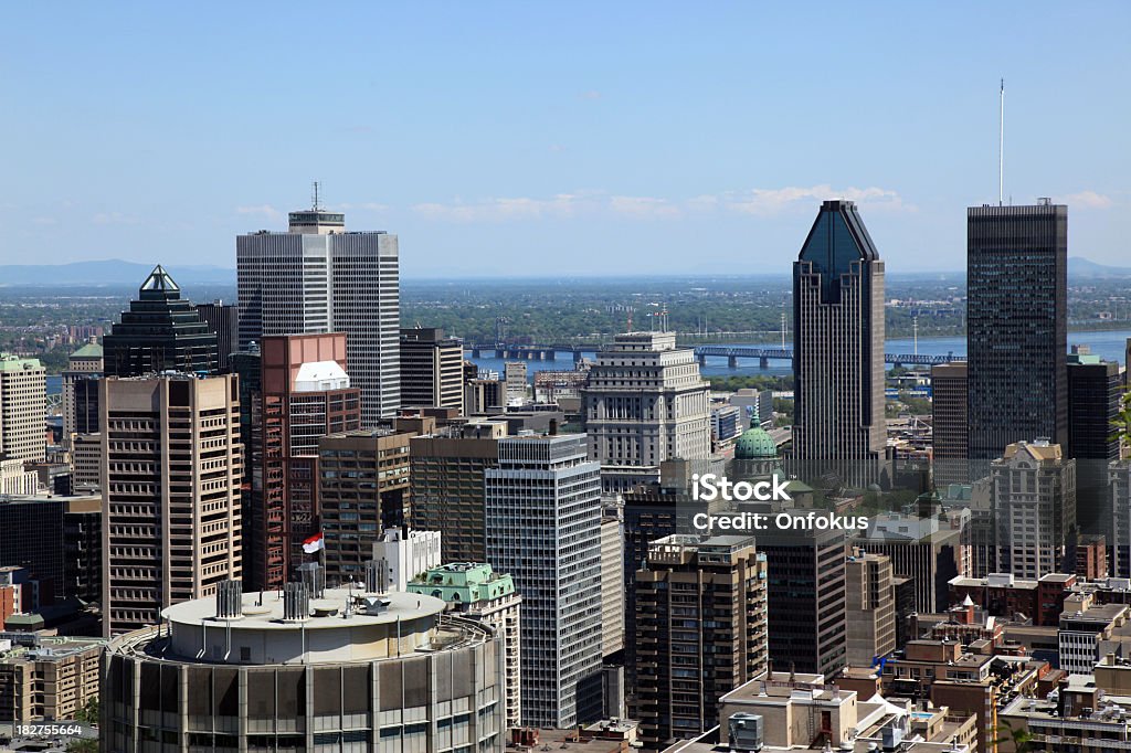 Montreal City View in Summer Montreal Cityscape in summer Architecture Stock Photo