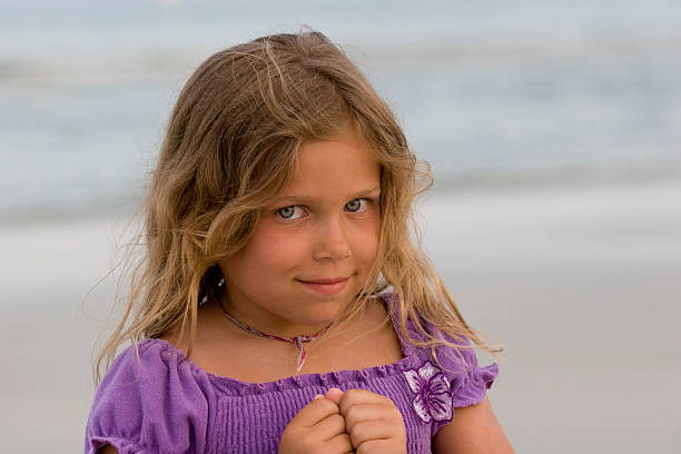 Little Girl Smiling stock photo