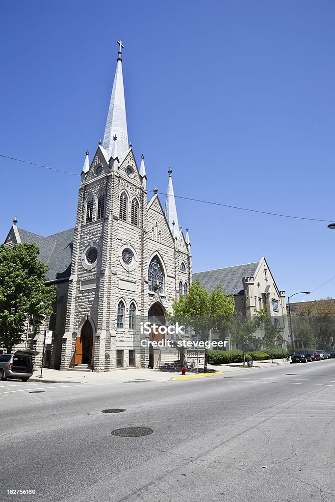 Igreja sueca, em Chicago - Foto de stock de Arquitetura royalty-free