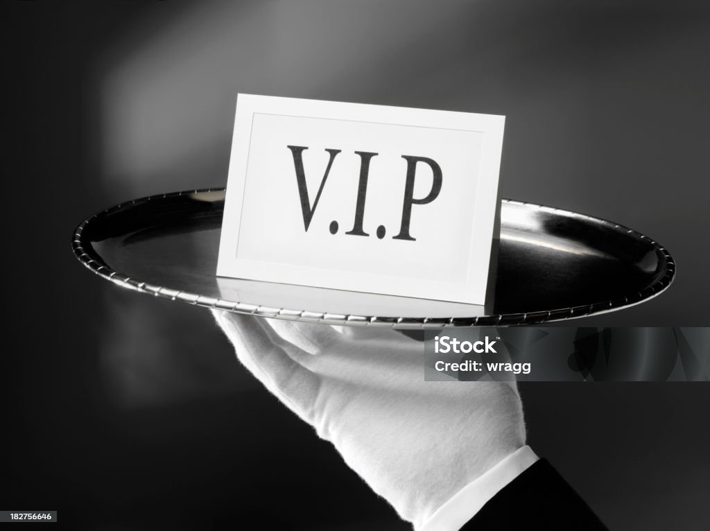 V.I.P. com serviço de primeira classe - Foto de stock de Luva - Roupa royalty-free