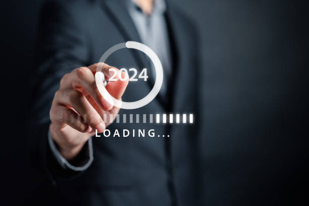 istock Loading progress from 2023 to 2024 to countdown merry christmas and happy new year, Planning and challenge strategy in new year 2024 Concept. 1827567819