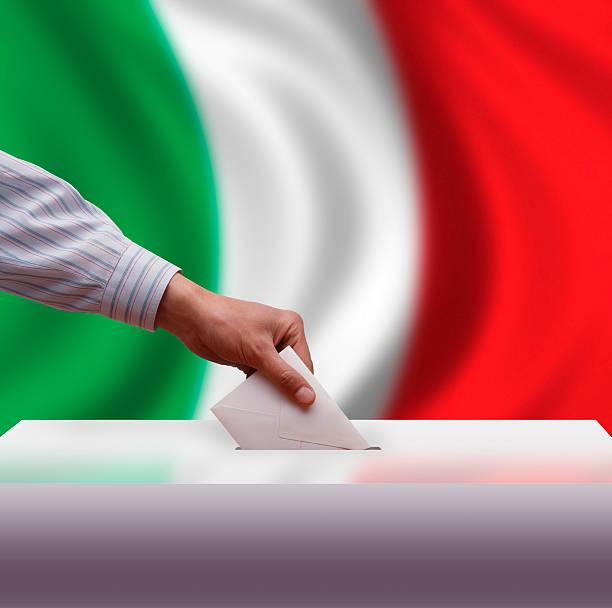 votazione - italian elections foto e immagini stock
