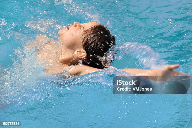 Young Swimmer Backstroke Stock Photo - Download Image Now - Backstroke, Child, 6-7 Years