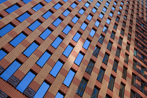 istock Modern architecture building facade, Amsterdam Zuidas business district 182757546