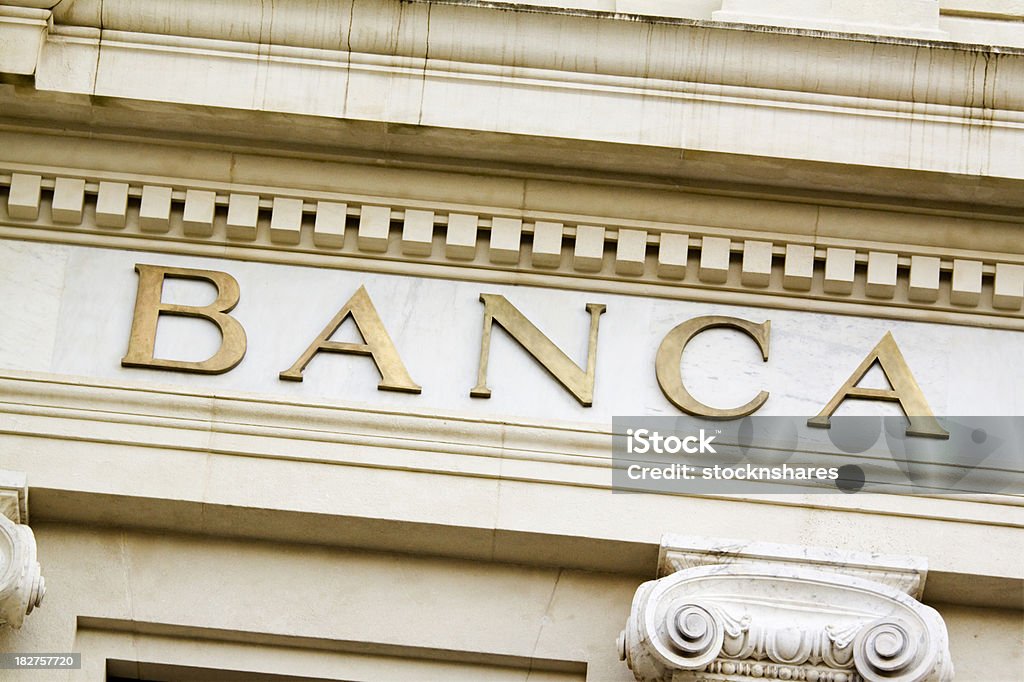 Banco italiano - Foto de stock de Banco - Edifício financeiro royalty-free