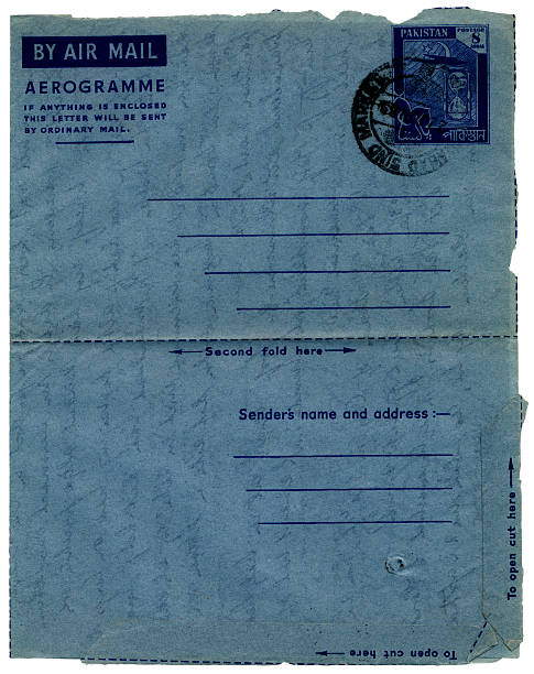 istock Air letter sent from Pakistan in 1969 182758032