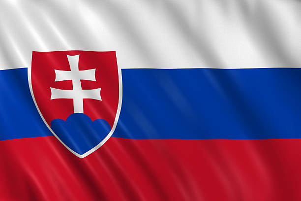 bandiera della slovacchia - slovak flag foto e immagini stock