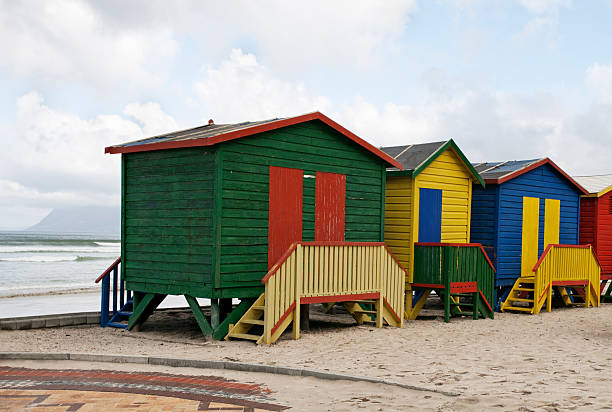 istock Colourful Beach Huts at the Sea 182759180