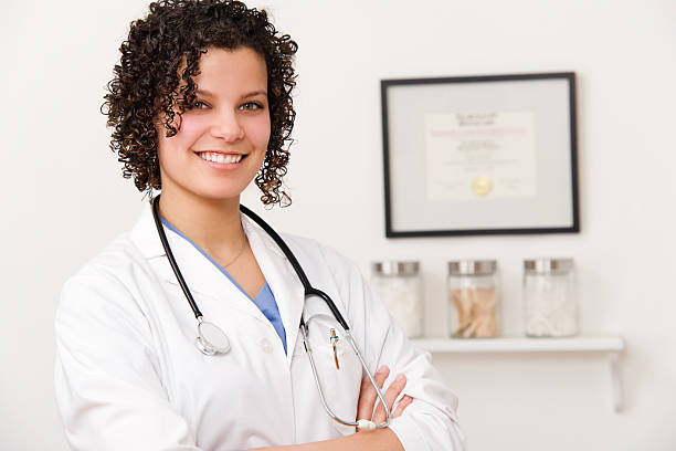 Female Medical Professional Doctor or Nurse stock photo