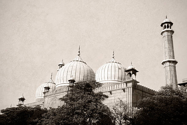Jama Masjid mosque in Old Delhi, India.