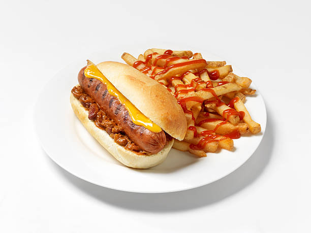 istock Chili Cheese Dog with Fries 182759480