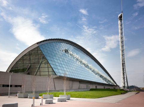 Glasgow's landmark Science Centre and Science Tower.