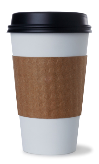 Coffee Cup isolated on a white background with a drop shadow. Clipping path included.Click on the links below to view lightboxes.