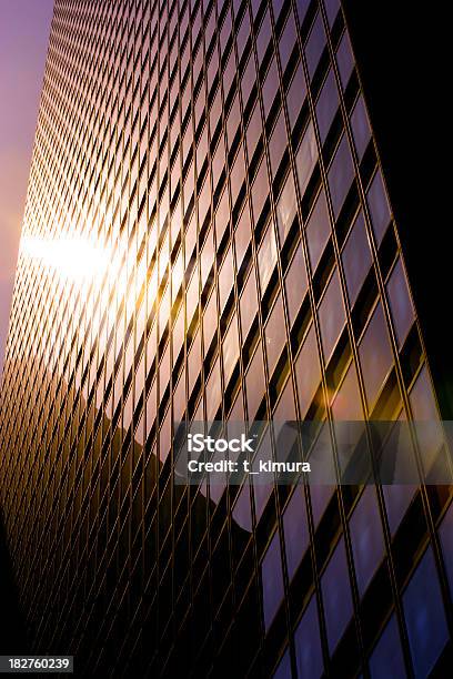Office Building In Sunset Stock Photo - Download Image Now - Apartment, Architecture, Back Lit