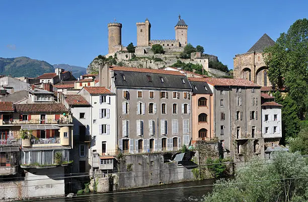 "Foix is the capital of the AriAge region in southwestern France.It lies south of Toulouse, close to the border with Spain and Andorra."