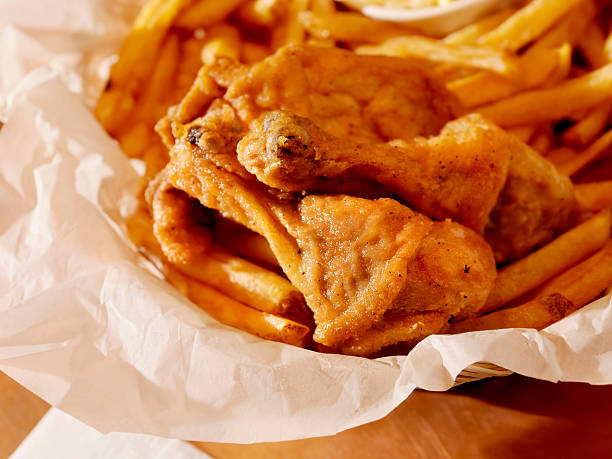 istock Fried Chicken with French Fries 182760672