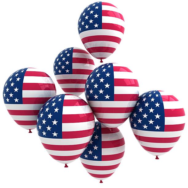 istock Usa Flag Balloons 182761074