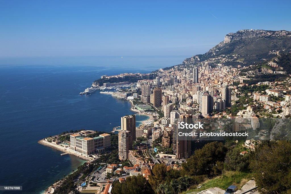 Monaco (Monte Carlo) Panoramablick - Lizenzfrei Monaco Stock-Foto