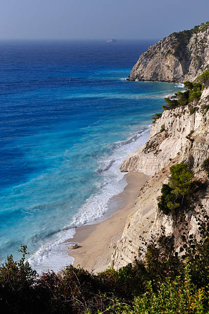 istock Coastline of Lefkada island, Greece 182761453