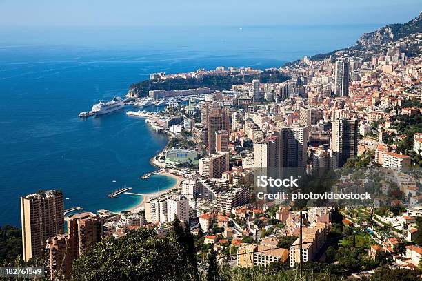 Photo libre de droit de Monaco Monte Carlo Vue Panoramique banque d'images et plus d'images libres de droit de Principauté de Monaco - Principauté de Monaco, Maison de vacances, Villa