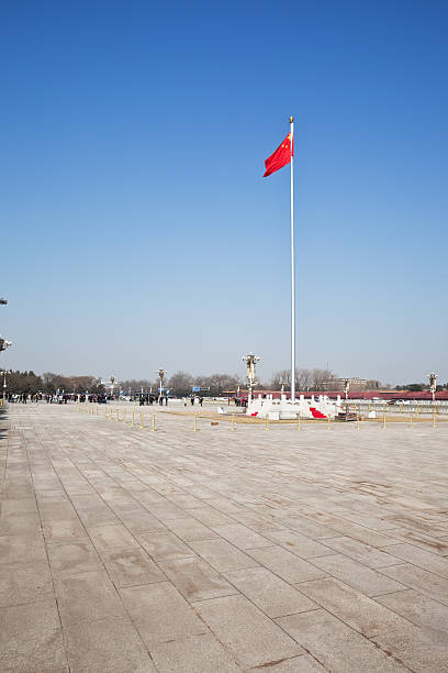 istock Red Flag in Tiananmen Square, Beijing 182761652